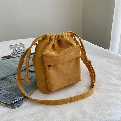 Bolso de hombro para mujer, estilo coreano, con cordón, informal, ligero, para jóvenes, venta al por mayor, 2025