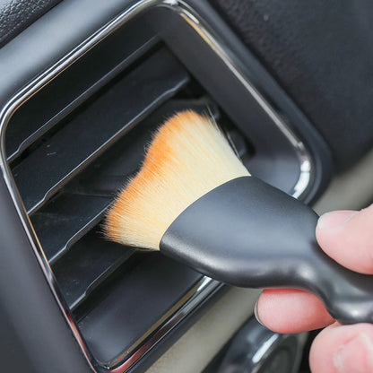Cepillo suave para limpieza interior de coche, accesorio para quitar el polvo, para Volkswagen Tiguan, VW GTI, TOURAN, GOLF, POLO, MK7, MK5