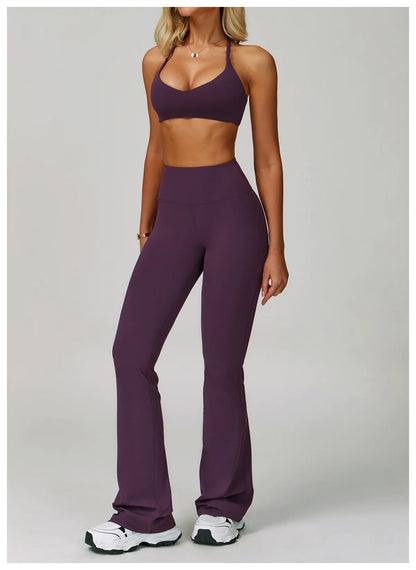2 Piece Set Women's Tracksuit Fitness Clothes Yoga Sets Sportswear Workout Bra High Waist Leggings Set Gym Clothing Sports Suits