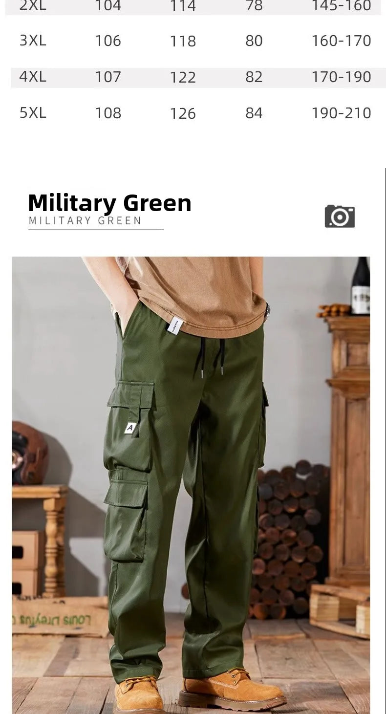 Pantalones de trabajo para hombre, de pierna recta, estilo casual, resistentes, tipo cargo, para trabajos pesados, transpirables y cómodos, estilo militar.