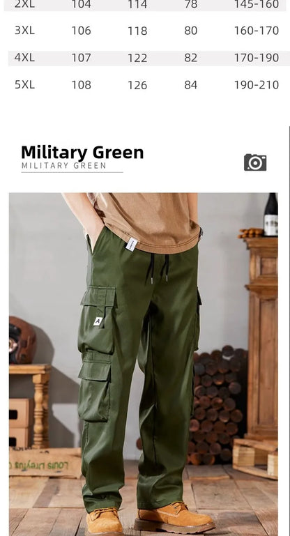 Pantalones de trabajo para hombre, de pierna recta, estilo casual, resistentes, tipo cargo, para trabajos pesados, transpirables y cómodos, estilo militar.