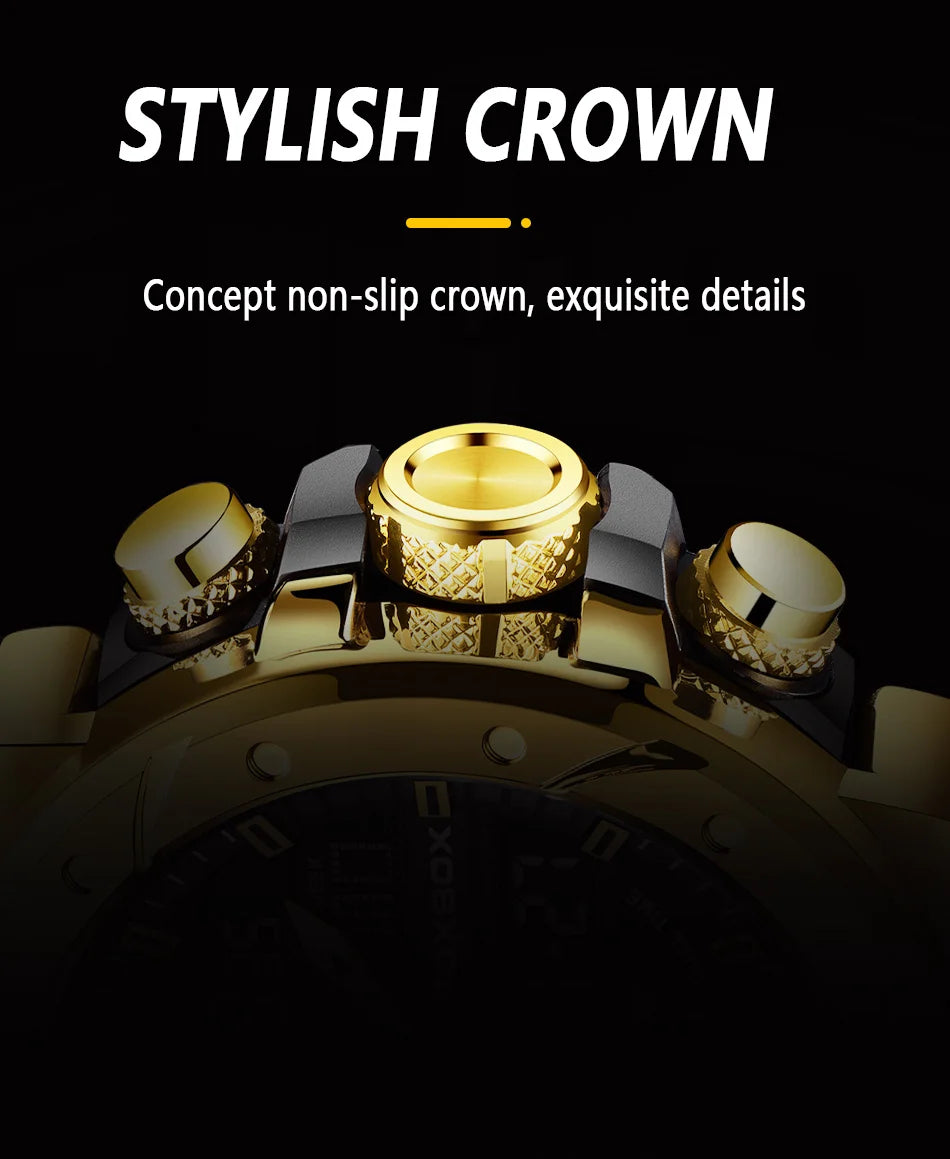 Reloj LIGE para hombre, correa de moda, deportivo, militar, calendario semanal, relojes de cuarzo, LED, pantalla dual, cronógrafo, relojes digitales para hombre