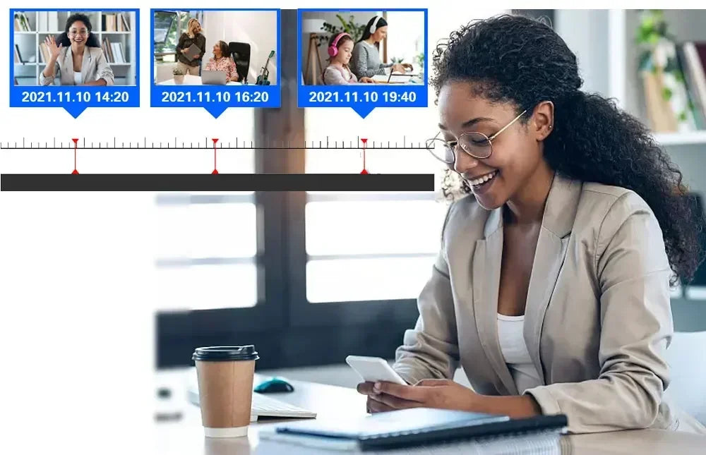 Cámara IP NINIVISION IPC-8MP HD Negra PoE Carcasa Metálica Micrófono Integrado Audio Visión Nocturna a Color Video de Vigilancia para NVR IP 4K de 10 canales