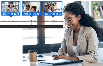 Cámara IP NINIVISION IPC-8MP HD Negra PoE Carcasa Metálica Micrófono Integrado Audio Visión Nocturna a Color Video de Vigilancia para NVR IP 4K de 10 canales