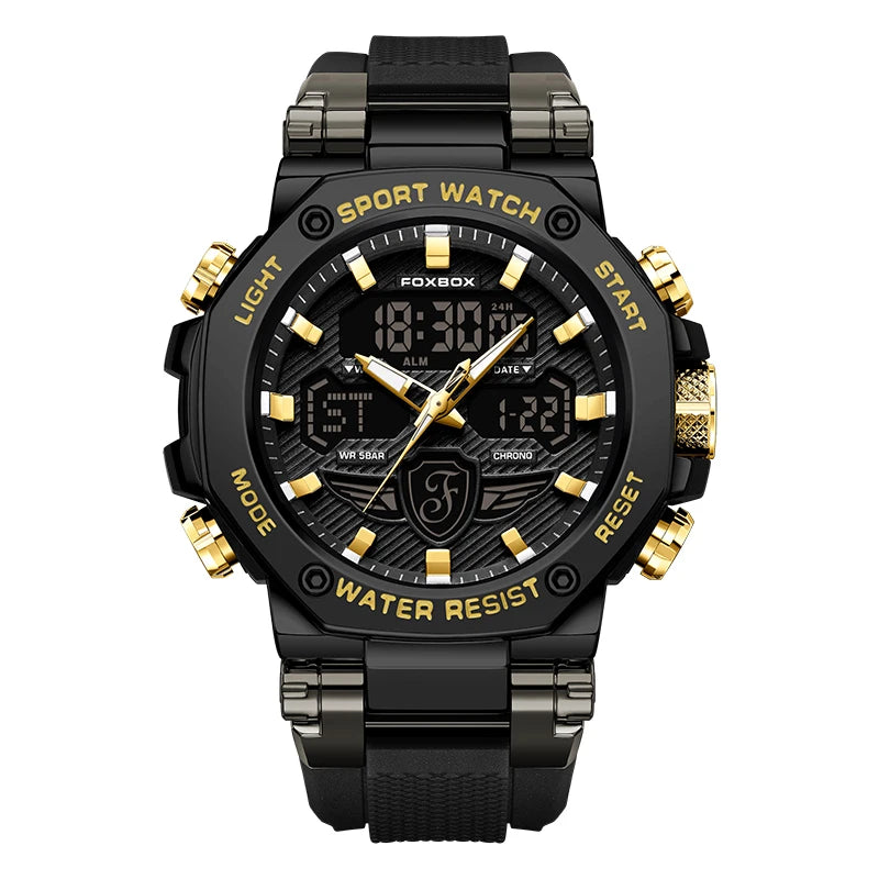 Relojes militares de lujo para hombre LIGE 2024, marca superior, resistentes al agua 5 bar, deportivos, de cuarzo con LED, para hombre, Relogio Masculino.