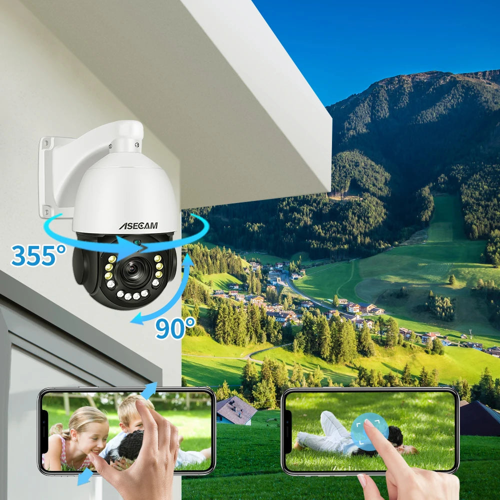 Cámara IP 4K PTZ con zoom óptico 30x, detección de vehículos, visión nocturna a color, PoE, seguridad, videovigilancia CCTV, compatible con Hikvision.