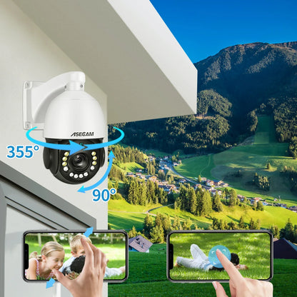 Cámara IP 4K PTZ con zoom óptico 30x, detección de vehículos, visión nocturna a color, PoE, seguridad, videovigilancia CCTV, compatible con Hikvision.