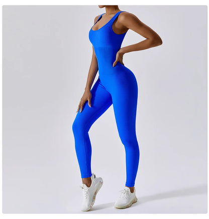 Traje de yoga de una pieza sin costuras de primavera, conjunto de entrenamiento de fitness para danza y tonificación abdominal, mono elástico, ropa deportiva de gimnasio con efecto push up