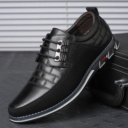 Zapatos casuales de hombre con cordones y punta redonda, deportivos, de piel italiana, para eventos sociales, con envío gratuito, elegantes.