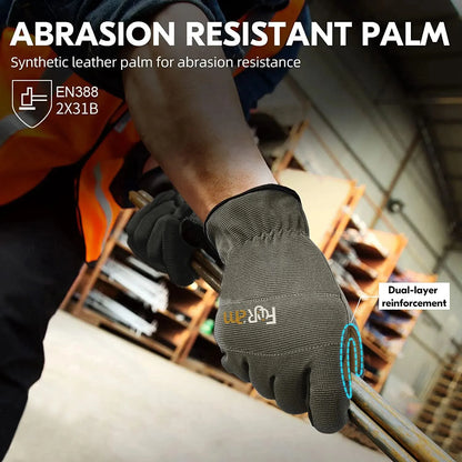 Guantes de trabajo ligeros multiusos de alto rendimiento para hombres y mujeres, transpirables y de alta destreza, pantalla táctil, excelente agarre.