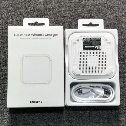 Base de carga inalámbrica rápida Samsung de 15 W para Galaxy S20 S21 S22 S23 S24 S8 S9 S10 Plus Note 20 Ultra 9 8 Z Flip Fold 6 5 4 3 2