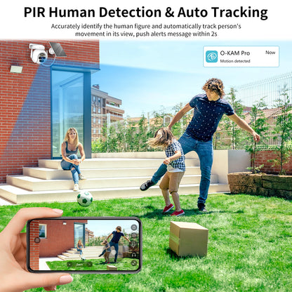 Cámaras de seguridad solares Vstarcam 2K 3MP inalámbricas para exteriores con alimentación por batería, resistentes al agua IP66, detección humana PIR, audio bidireccional