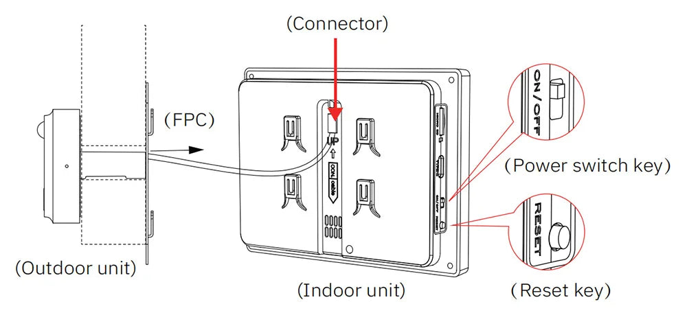 KUXA 4.3 Inch 1080P/158° Wifi Smart Door Bell Camera Tuya Video Door Peepholes PIR Movement Detection Eye Wireless Doorbell