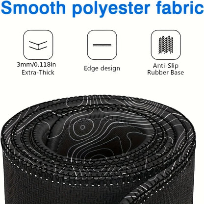 1 alfombrilla de ratón grande para escritorio, alfombrilla para juegos, alfombrilla con bordes cosidos y base de goma antideslizante, alfombrilla extendida.