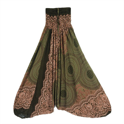 Bohemian Pants Women Pantalones Mujer Hippie High Waist Rayon Harem Baggy Boho Yoga Beach Wear Pour Femme Calca Feminina Printed