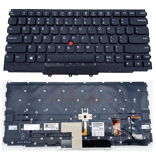 Teclado retroiluminado para portátil Lenovo X1 Yoga de 2.ª y 3.ª generación (2017-2018)