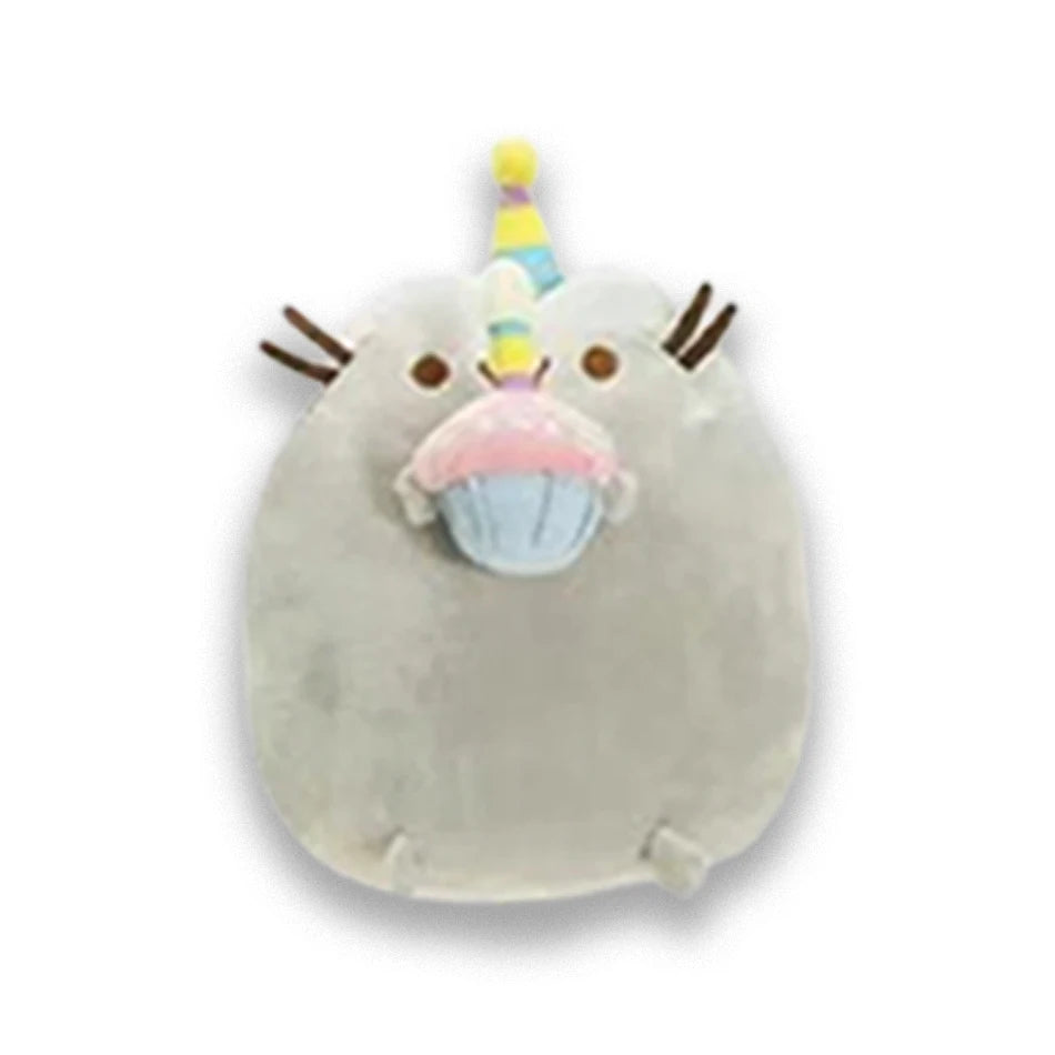 Juguete para gatos, juguete de peluche de Animal suave, almohada de gatito blanco y gris, regalo de cumpleaños, juguetes para mascotas Deco
