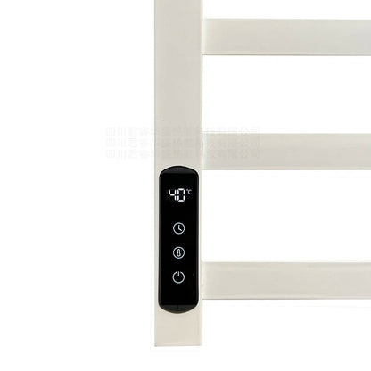 Termostato digital con pantalla, temporizador y sensor para tuberías de acero en el baño. Calentador eléctrico de toallas.