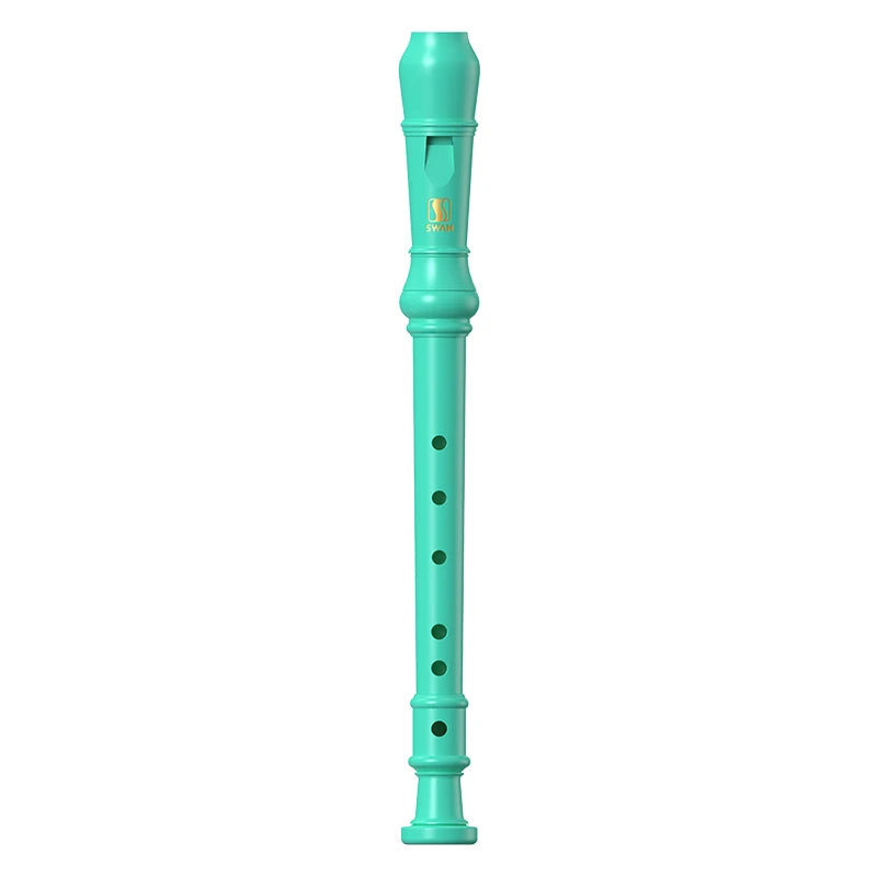 Flauta dulce soprano SWAN para niños principiantes, flauta dulce con digitación alemana en clave C, 3 piezas con kit de limpieza