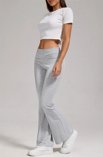 Pantalones de yoga SVEIC, leggings acampanados, deportivos, de cintura alta, para entrenamiento, correr, gimnasio, ropa de mujer.