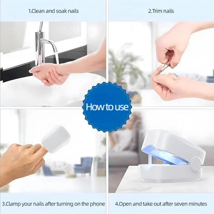 Dispositivo de asistencia láser para hongos en las uñas, dispositivo láser UV profesional para limpieza de hongos en las uñas, lámpara de fototerapia para uñas, carga tipo C, venta al por mayor