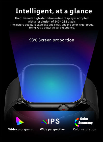 Nuevo reloj inteligente AMOLED para mujer, para hombre, con control de temperatura corporal, deportivo, fitness, resistente al agua, Bluetooth, llamadas, reloj inteligente digital para mujer.