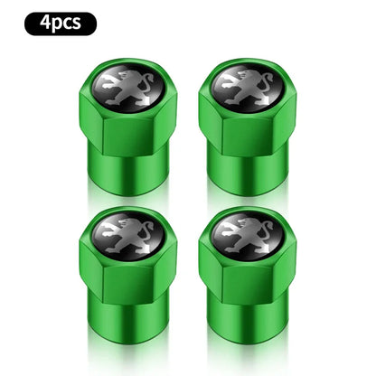 4 válvulas de vacío de acero inoxidable a prueba de explosiones para neumáticos, para Peugeot 308, 408, 508, RCZ, 208, 3008, 2008, 206, 207 y 307.