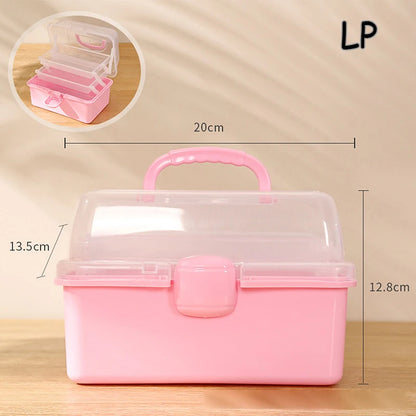 Caja de almacenamiento para accesorios para el cabello de niños, cuerda para la cabeza, horquilla, tarjeta, bolígrafo, artículos diversos, caja de papelería, lindo joyero para niña