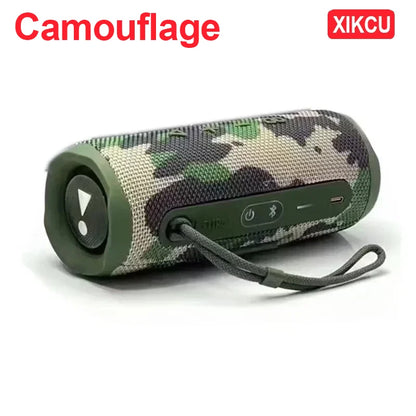 XIKCU Flip6 - Altavoz Bluetooth multifunción, audio TWS, caja de sonido para exteriores, subwoofer portátil, altavoz inalámbrico para cine en casa, doble altavoz