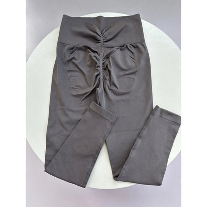 Pantalones de yoga de alta gama para mujer, mallas deportivas de alta elasticidad, pantalones deportivos push-up, mallas para correr, mallas transpirables para gimnasio.