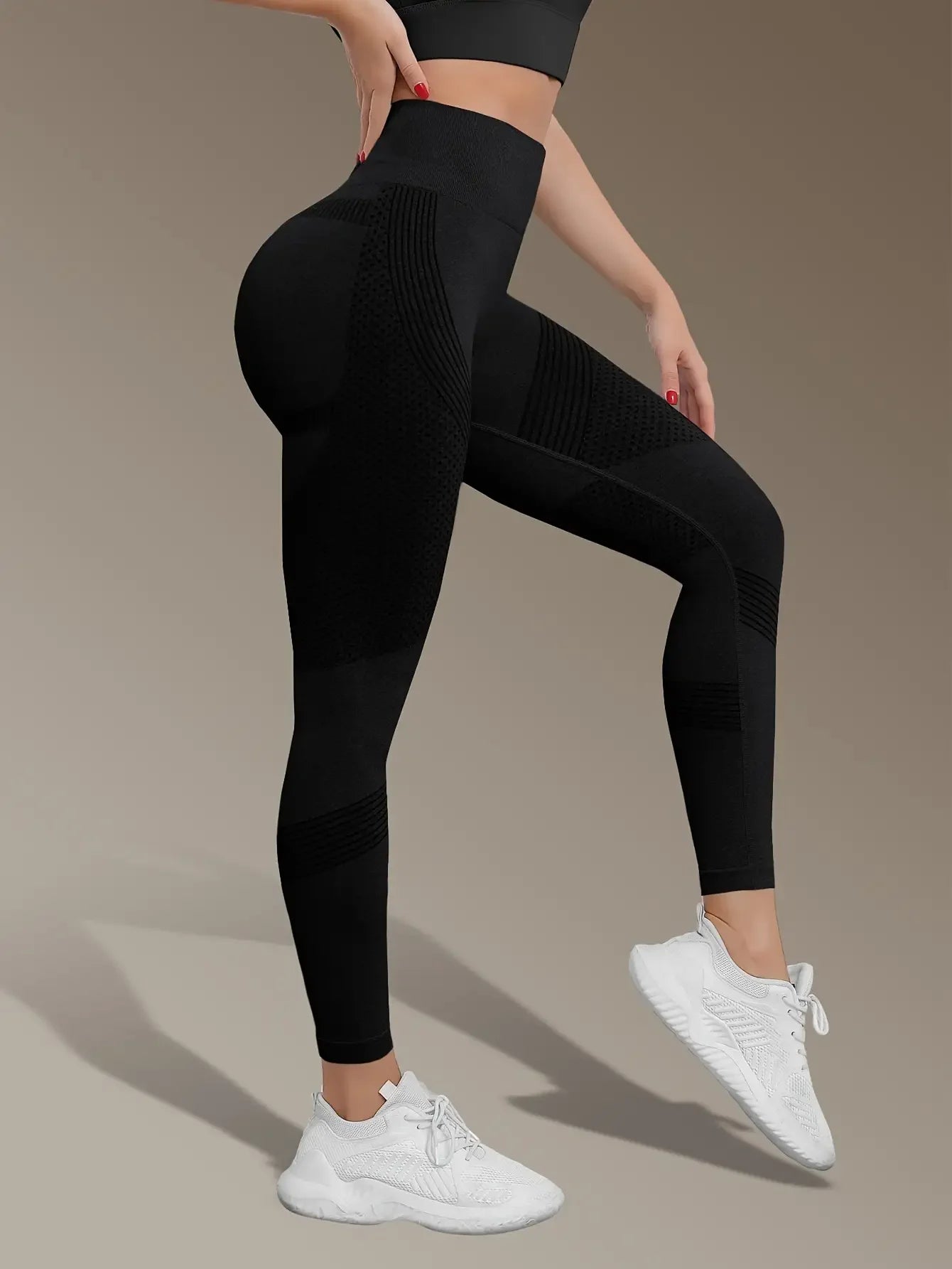 Women's High Waist Seamless Yoga Pants - Quick-Drying、Elastic Sports Pants，Suitable for fitness and training