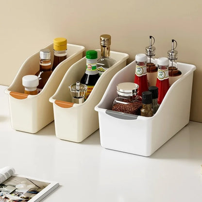 Organizador de gabinete con ruedas, contenedores de almacenamiento grandes, estantes ajustables, espacios estrechos, caja de organización multiusos para cocina y hogar