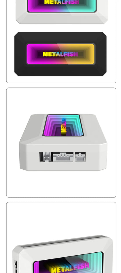 METALFISH Divisor de ventilador ARGB con PWM de 4 pines para refrigeración de ordenador, radiador de CPU SYNC, tira de luces LED de 5 V y 3 pines, mando a distancia