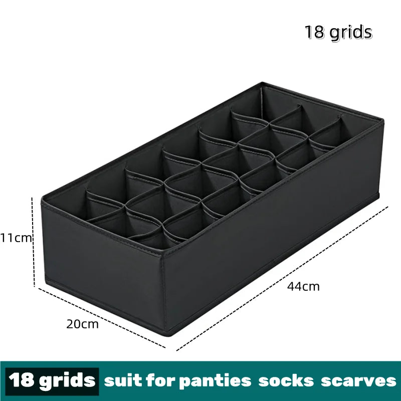 Organizador para ropa interior, calcetines, sujetadores, pantalones, bufandas, corbatas, caja de almacenamiento, organizador de ropa para vaqueros, divisores para cajones, organizador de ropa