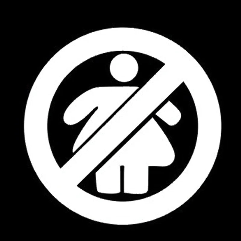 SZWL Advertencia "Por favor, abróchense los cinturones de seguridad" Adhesivo para coche "Prohibido a las mujeres embarazadas" Calcomanías impermeables Accesorios de protección solar, 11 cm x 11 cm