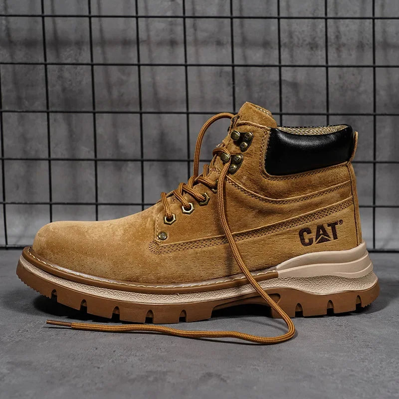 Botas de nieve para hombre, ideales para el invierno. Botas clásicas de caña alta para senderismo, con suela gruesa antideslizante y gran practicidad.