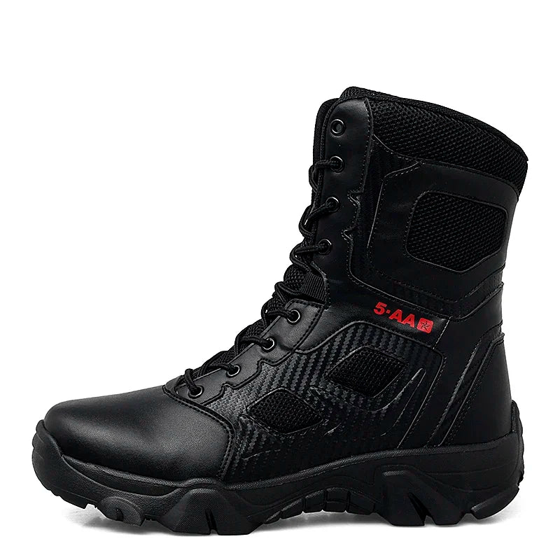 Botas tácticas para hombre, nuevas, de invierno, para combate, hasta el tobillo, antideslizantes, para trabajo, seguridad, botas militares, impermeables, para motocicleta.