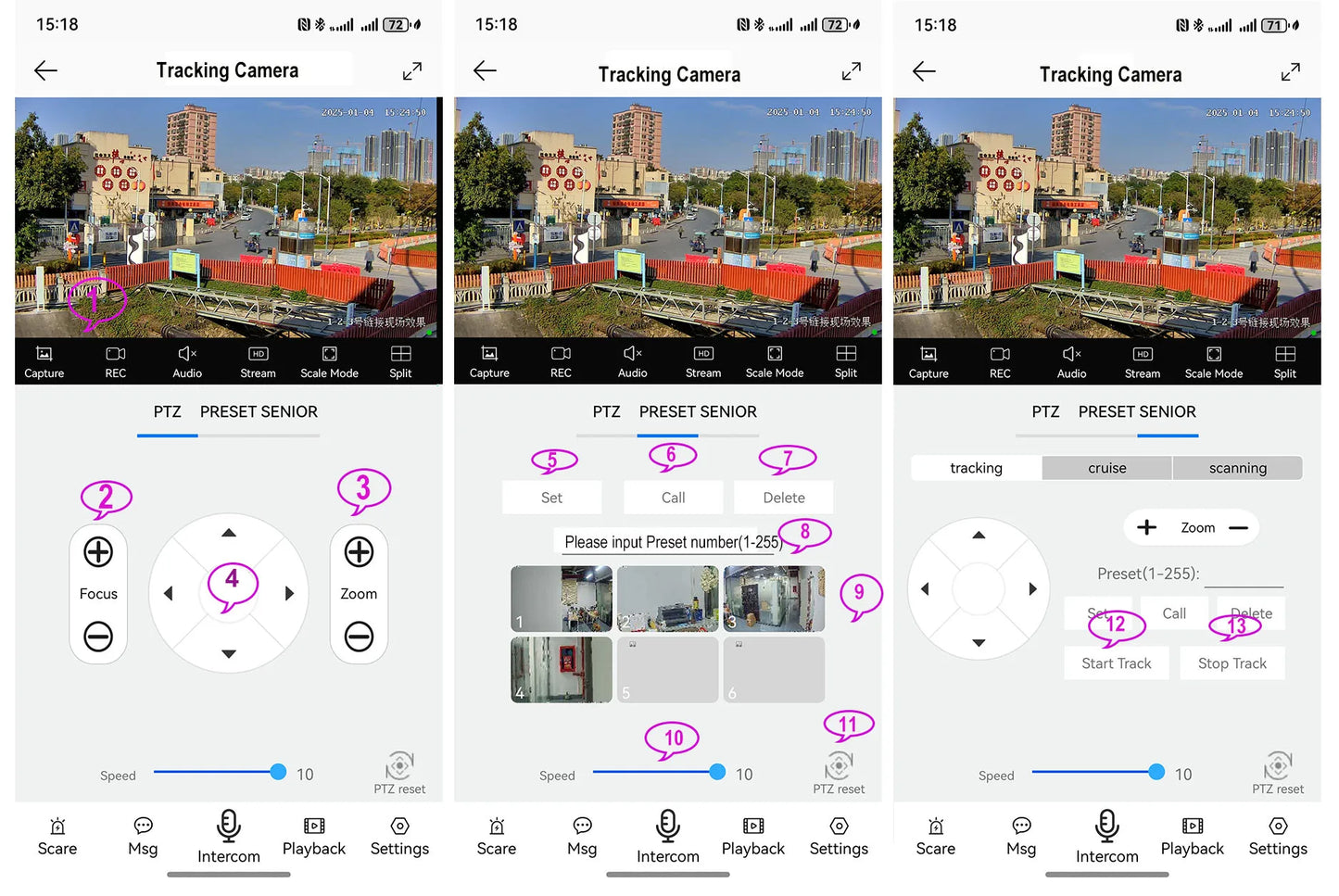 Cámara IP 4K 8MP WIFI con zoom 15x, seguimiento, PoE, protocolo RTMP Hikvision, tarjeta SD/TF de 512 GB, infrarrojos de 30 m, visión nocturna a color de 20 m