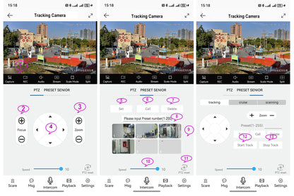 Cámara IP 4K 8MP WIFI con zoom 15x, seguimiento, PoE, protocolo RTMP Hikvision, tarjeta SD/TF de 512 GB, infrarrojos de 30 m, visión nocturna a color de 20 m