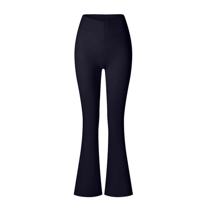 Conjunto de yoga para mujer: pantalones acampanados, ropa deportiva para gimnasio, top push-up de manga larga, estilo deportivo y sexy.