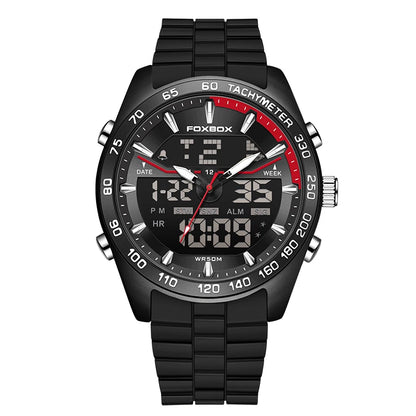 Reloj digital de lujo para hombre FOXBOX, marca superior, modelo 2026 New Business Watch, estilo militar, resistente al agua, a la moda, con movimiento de cuarzo.