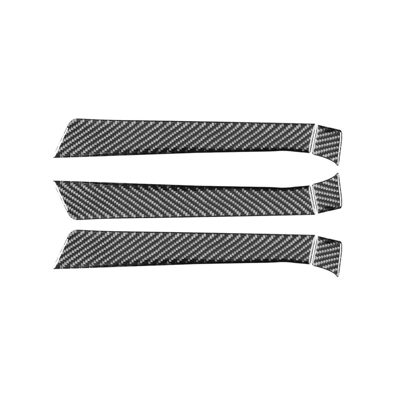 Para Audi Q7 2007-2015, accesorios para coche, fibra de carbono, reposabrazos interior de puerta, pegatina decorativa, marco de protección