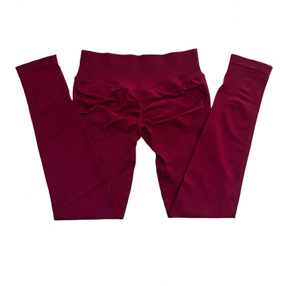 Leggings deportivas sin logo para mujer, efecto push-up, cintura baja, sin costuras, para gimnasio, yoga y entrenamiento.