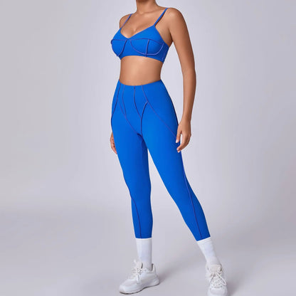 2025 New Yoga Set  2Pcs Sports Suit Women Sexy Workout Bra Suit Running Gym High Waist Legging Quick Dry Tight Yoga Clothing