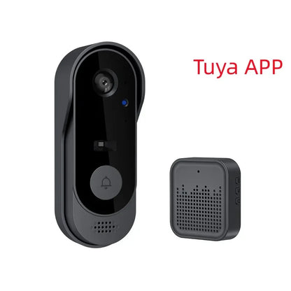 Timbre Tuya con cámara inalámbrica, paquete inteligente para el hogar, WiFi, cámara HD para exteriores, videoportero de seguridad con visión nocturna
