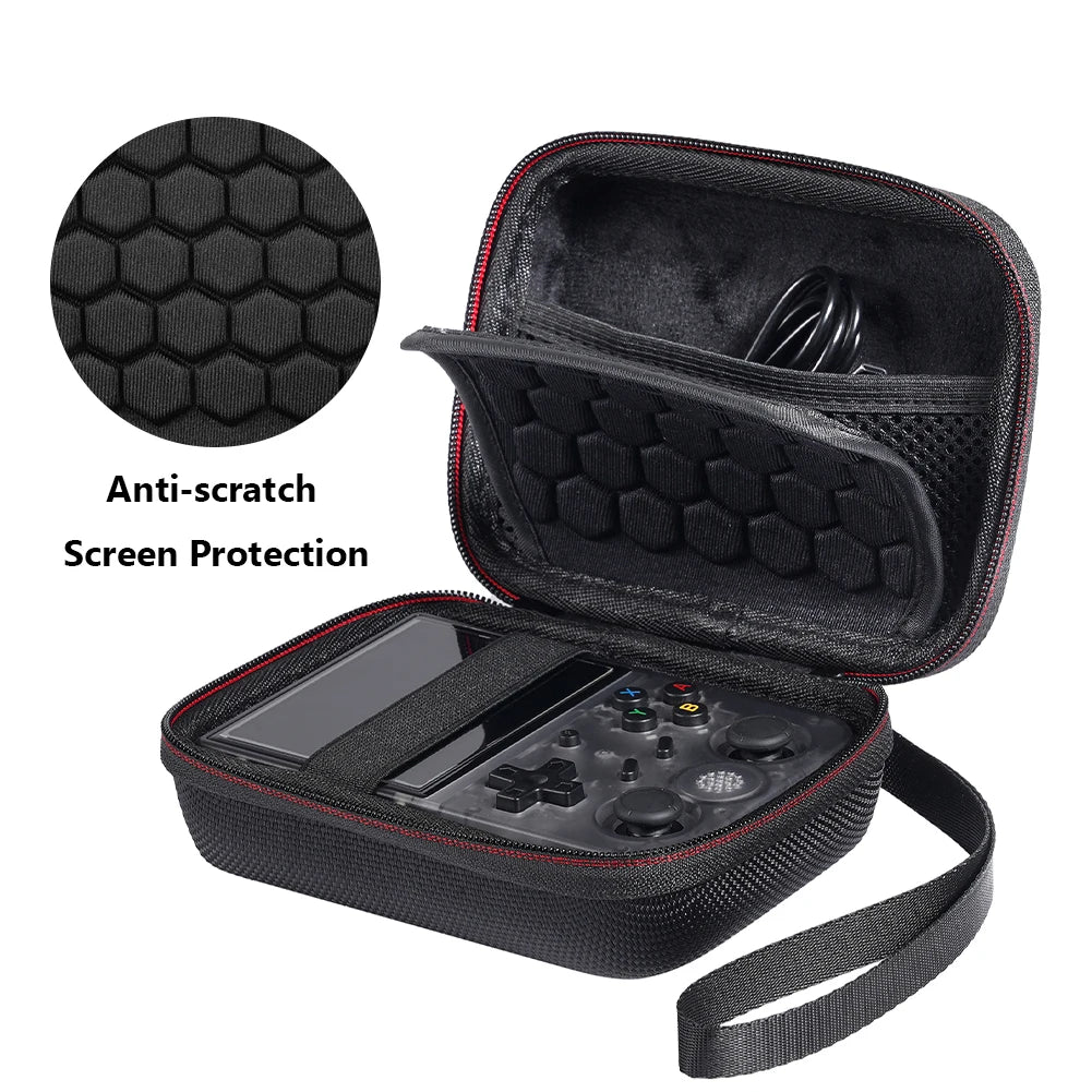 Estuche para consola de juegos portátil R36S, funda de transporte para Anbernic RG35XX, RG353V y RG353VS, bolsa rígida de viaje portátil, accesorios para juegos.