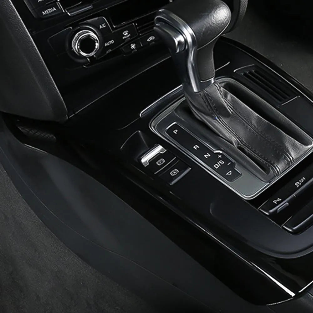 Cubierta decorativa para el marco de la palanca de cambios de la consola central del coche, para Audi A4, A4L, B8, A5 (2009-2016), estilo modificado, accesorios interiores para automóvil.