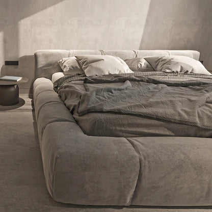 Cama de estilo europeo, moderna y cómoda, estilo italiano, de calidad, para bodas, diseñada por un diseñador que crea camas gemelas.