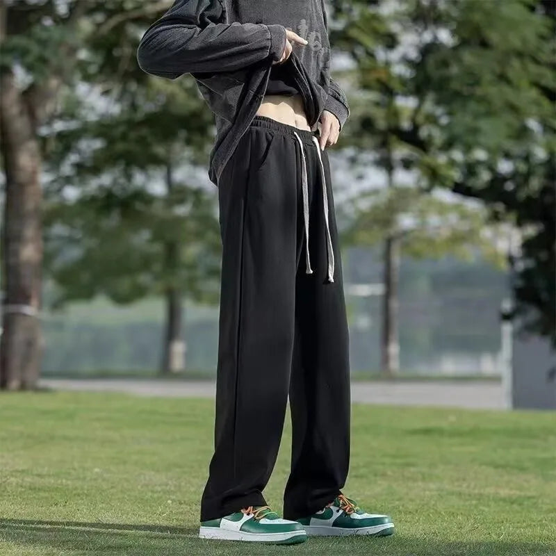 Pantalones de trabajo para hombre de talla grande, modelo 2024, conjunto casual resistente y duradero para la construcción, ideales para el verano. Con puños ajustables.