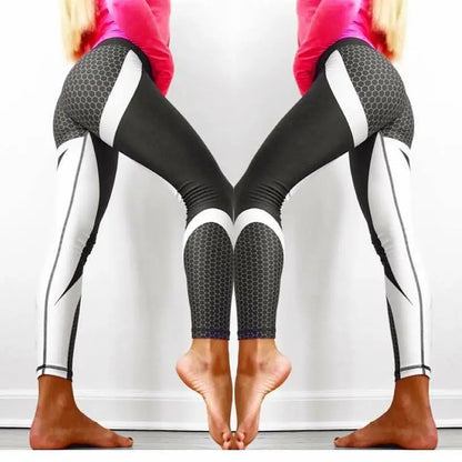 Pantalones de yoga estampados para mujer, leggings deportivos profesionales push up para correr, fitness y gimnasio, ajustados, tipo lápiz
